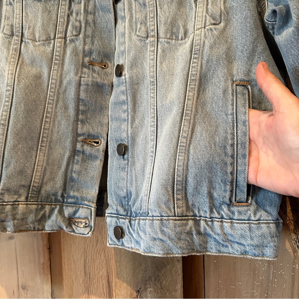 Marine Layer Embroidered Denim Jacket with Sunburst Design Size M - Picture 9 of 12